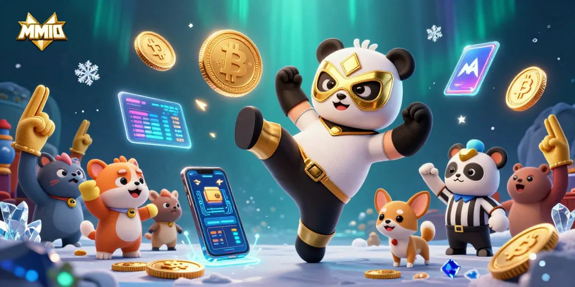 Experience thrilling MMOO crypto action with animal characters amidst vibrant gambling elements.