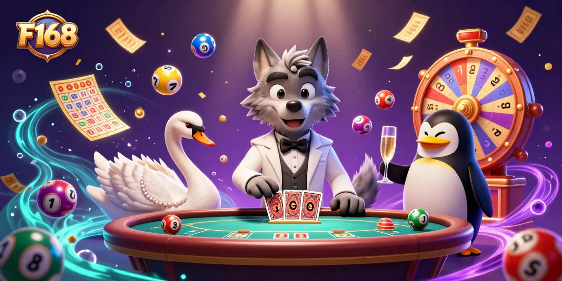 Experience thrilling moments at F168 with our unique casino characters and vibrant game elements.